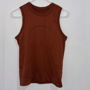 Lululemon High Neck Racerback Tank Copper Brown Size 4